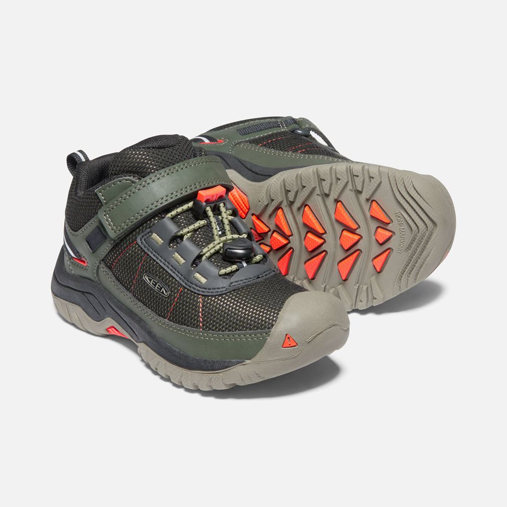 Keen Spor Ayakkabı Çocuk Zeytin Yeşili/Turuncu - Targhee Sport Vent Shoes - Türkiye LXQD59760